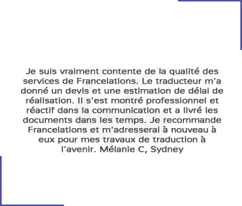 Francelations | Accurate and official translation - French to English or English to French at a great price